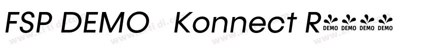 FSP DEMO   Konnect R字体转换